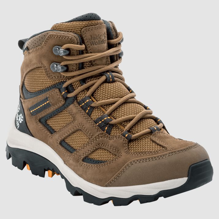 Botas Senderismo Jack Wolfskin Vojo 3 Texapore Mid Mujer Marrom/Albaricoque Mexico-1287934